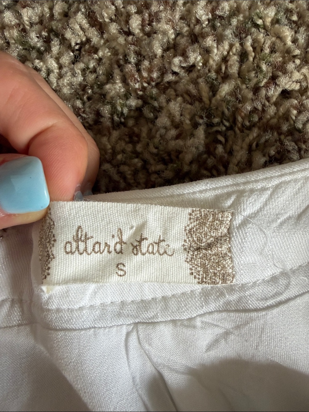 Altar’d State White Ruffle Skort - Picture 2 of 3